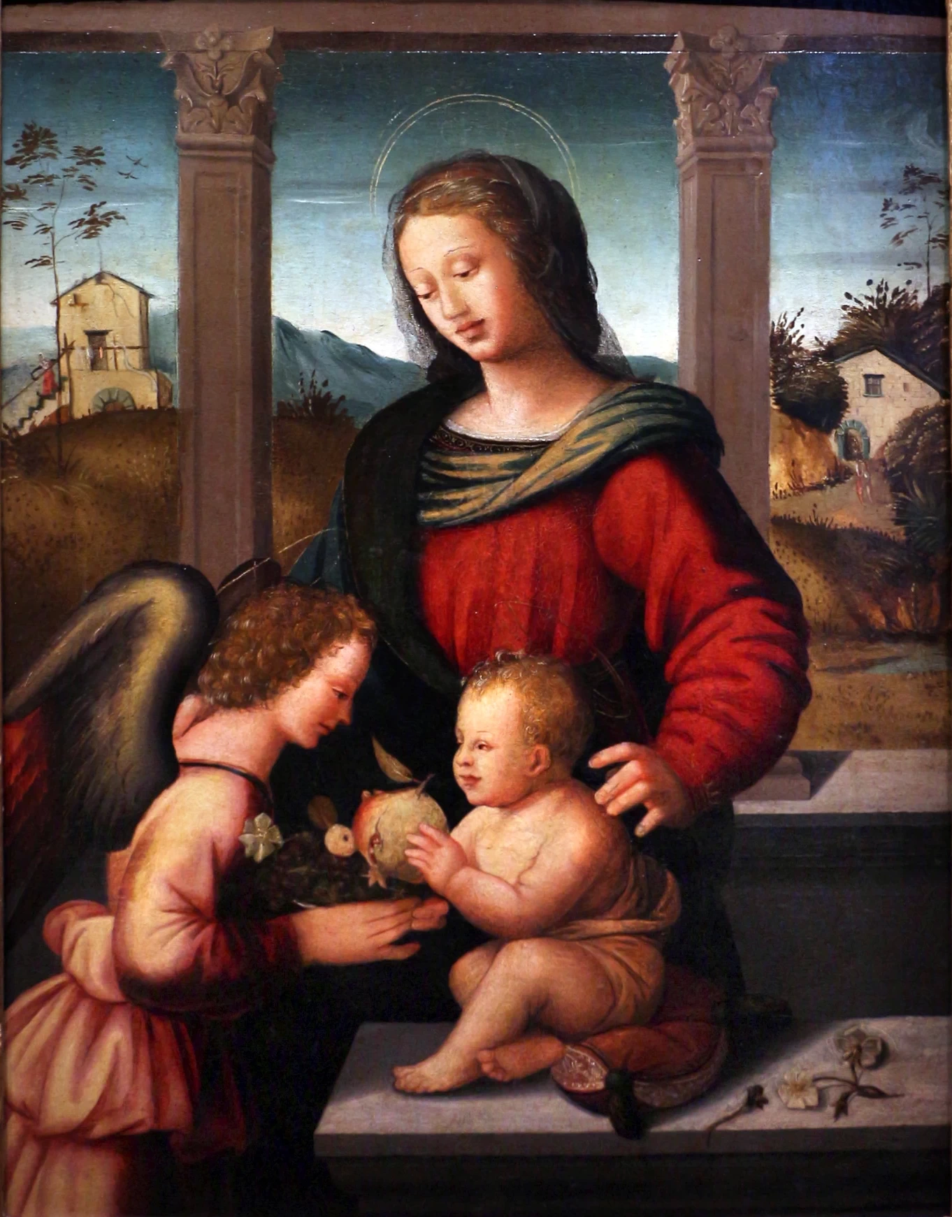 Madonna col Bambino e un angelo - Museo degli Innocenti, Firenze